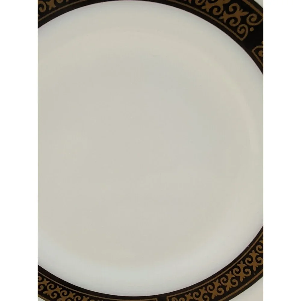 PYREX VTG 704-29 Tableware EBONY FLEUR DE LIS 6
